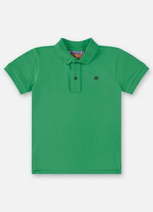 Up Baby - Camisa Polo Infantil para Menino Verde - UP BABY