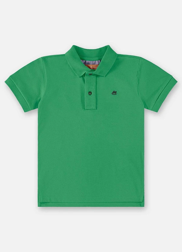 Up Baby - Camisa Polo Infantil para Menino Verde
