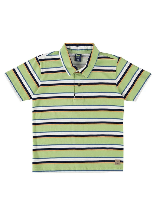 Bee Loop - Camisa Polo Infantil para Menino Verde