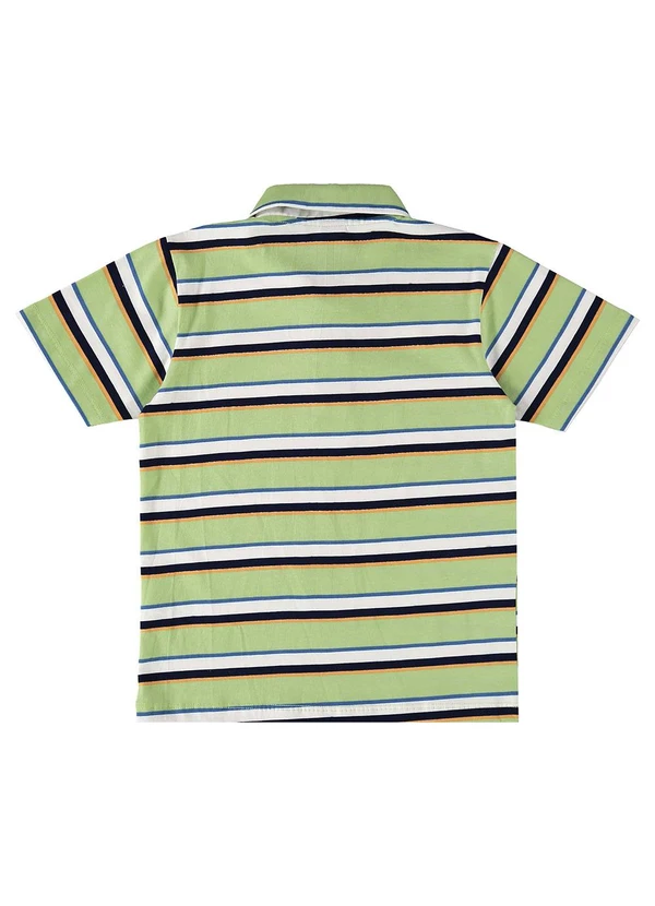Bee Loop - Camisa Polo Infantil para Menino Verde 2