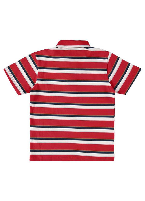 Bee Loop - Camisa Polo Infantil para Menino Vermelho 4