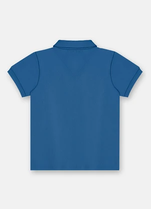 Up Baby - Camisa Polo Infantil Suedine Azul - UP BABY