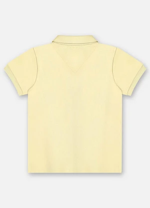 Up Baby - Camisa Polo Infantil Suedine Bege - UP BABY