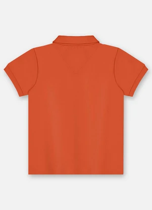 Up Baby - Camisa Polo Infantil Suedine Laranja - UP BABY