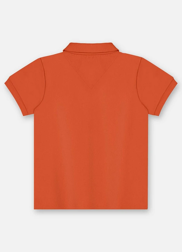Up Baby - Camisa Polo Infantil Suedine Laranja 2