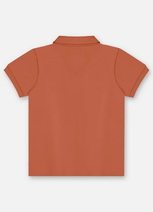 Up Baby - Camisa Polo Infantil Suedine Marrom - UP BABY