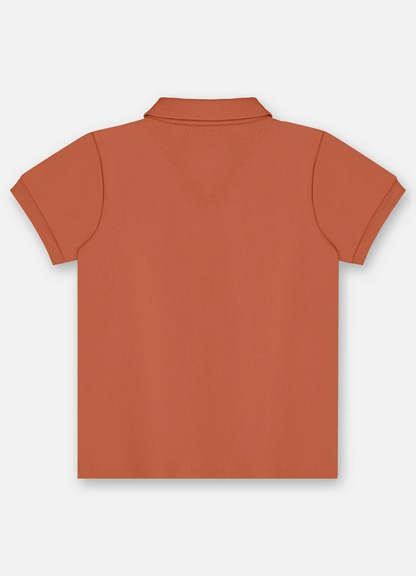 Up Baby - Camisa Polo Infantil Suedine Marrom 2