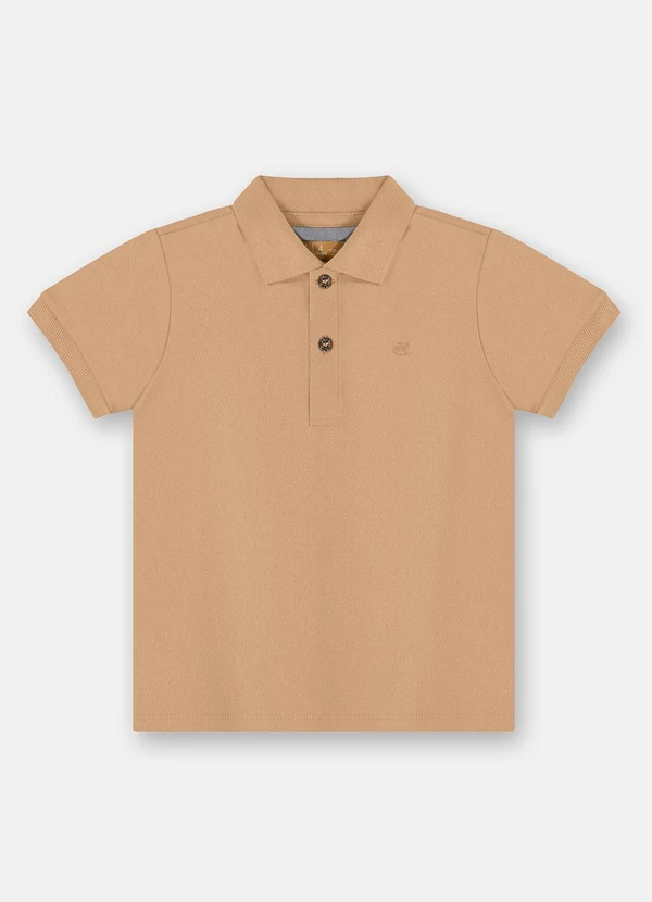 Up Baby - Camisa Polo Infantil Suedine Marrom 3