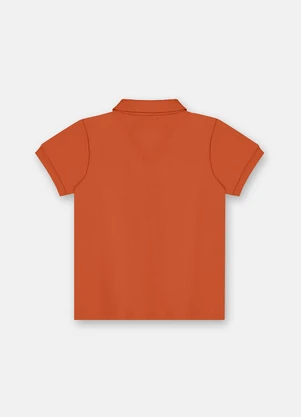 Up Baby - Camisa Polo Infantil Suedine Marrom - UP BABY