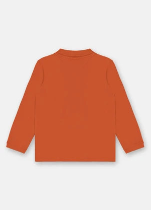 Up Baby - Camisa Polo Infantil Suedine Marrom - UP BABY