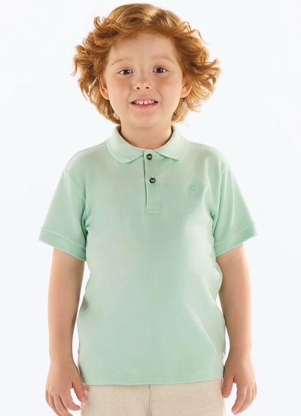 Up Baby - Camisa Polo Infantil Suedine Verde
