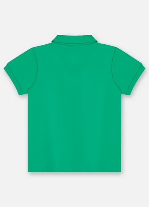 Up Baby - Camisa Polo Infantil Suedine Verde - UP BABY