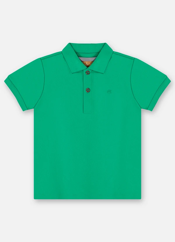 Up Baby - Camisa Polo Infantil Suedine Verde