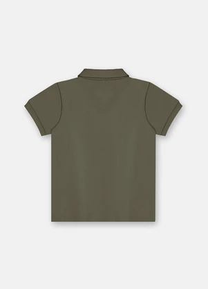 Up Baby - Camisa Polo Infantil Suedine Verde - UP BABY