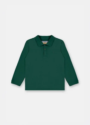 Up Baby - Camisa Polo Infantil Suedine Verde - UP BABY
