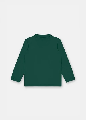 Up Baby - Camisa Polo Infantil Suedine Verde - UP BABY