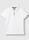 Carinhoso - Camisa Polo Inspire em Piquet Salmão - variação: Branco