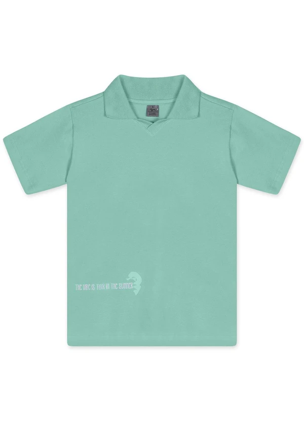 Tigor T Tigre - Camisa Polo Manga Curta Infantil Masculina Verde 1