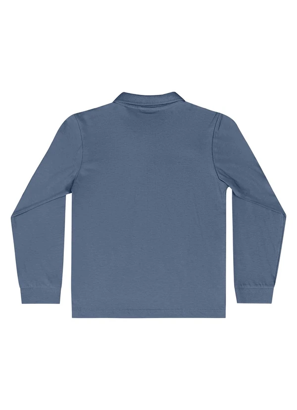 Quimby - Camisa Polo Manga Longa Azul 2
