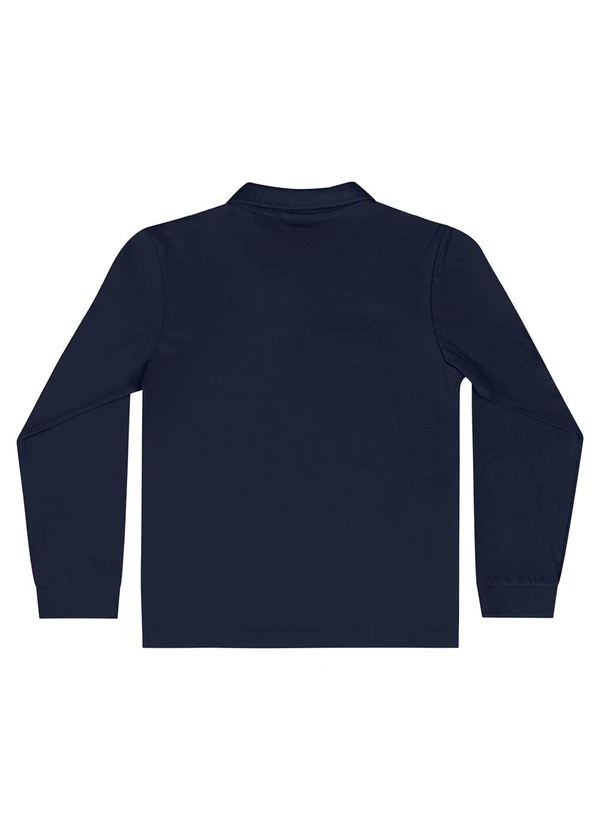 Quimby - Camisa Polo Manga Longa Azul 2