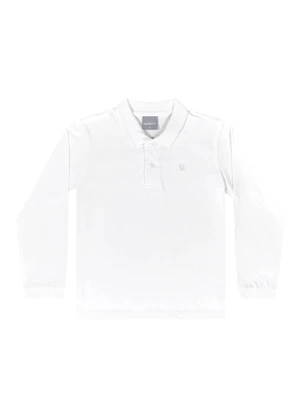 Quimby - Camisa Polo Manga Longa Branco - QUIMBY