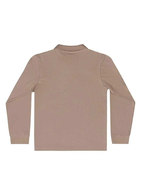Quimby - Camisa Polo Manga Longa Marrom 4