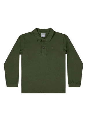 Quimby - Camisa Polo Manga Longa Verde - QUIMBY