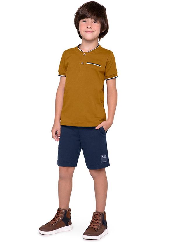 Marisol - Camisa Polo Masculina Marrom