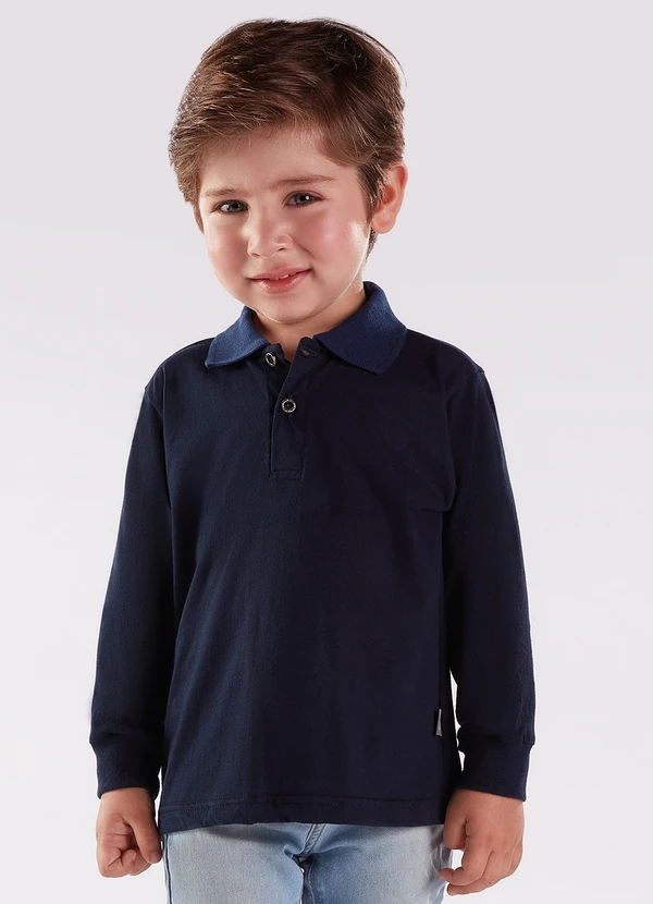 Pulla Bulla - Camisa Polo Menino Azul