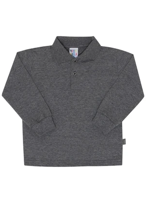 Pulla Bulla - Camisa Polo Menino Cinza - PULLA BULLA