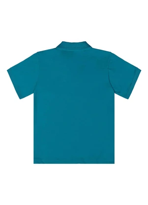 Quimby - Camisa Polo Meia Malha Azul - QUIMBY