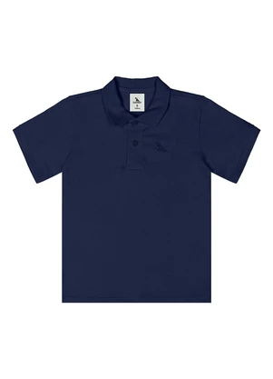 Quimby - Camisa Polo Meia Malha Azul - QUIMBY