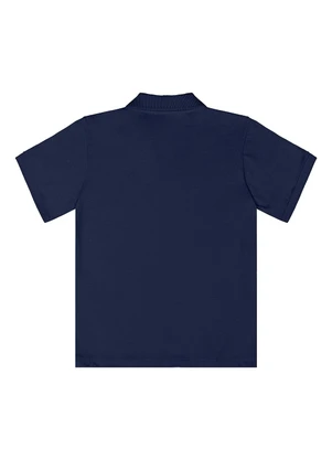 Quimby - Camisa Polo Meia Malha Azul - QUIMBY