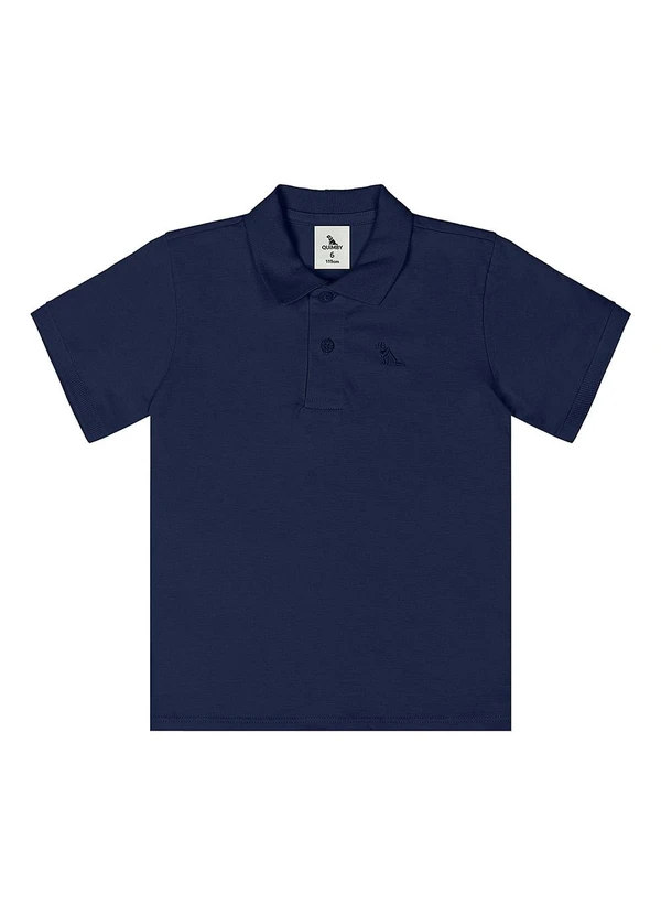 Quimby - Camisa Polo Meia Malha Azul