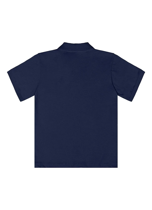 Quimby - Camisa Polo Meia Malha Azul 2
