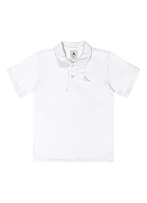 Quimby - Camisa Polo Meia Malha Branco - QUIMBY