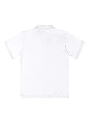 Quimby - Camisa Polo Meia Malha Branco - QUIMBY