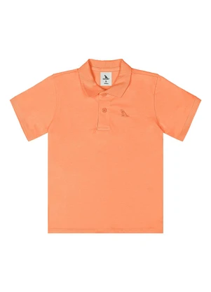 Quimby - Camisa Polo Meia Malha Laranja - QUIMBY