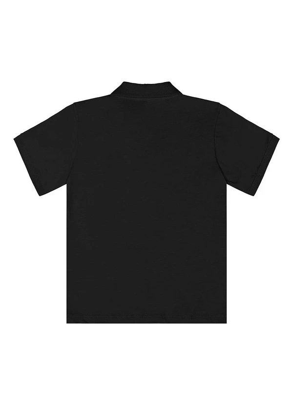 Quimby - Camisa Polo Meia Malha Preto 2