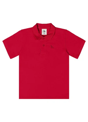 Quimby - Camisa Polo Meia Malha Vermelho - QUIMBY