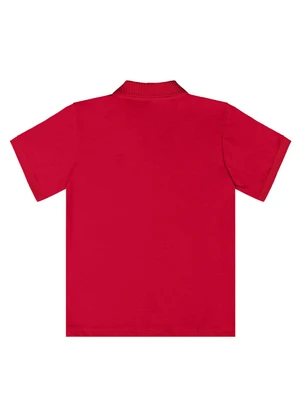 Quimby - Camisa Polo Meia Malha Vermelho - QUIMBY