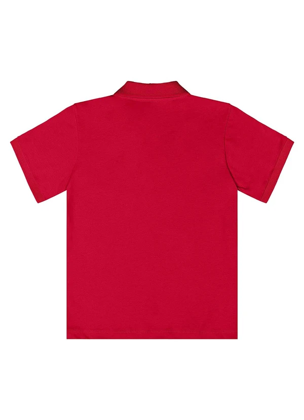 Quimby - Camisa Polo Meia Malha Vermelho 2