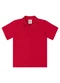 Quimby - Camisa Polo Meia Malha Azul - variação: Vermelho