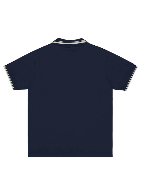 Quimby - Camisa Polo para Menino Azul 2