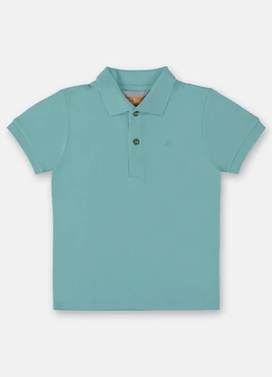 Up Baby - Camisa Polo para Menino Azul - UP BABY