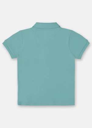 Up Baby - Camisa Polo para Menino Azul - UP BABY