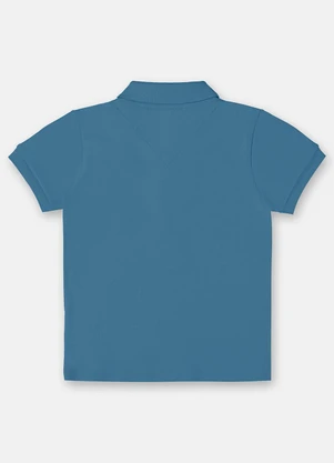Up Baby - Camisa Polo para Menino Azul - UP BABY