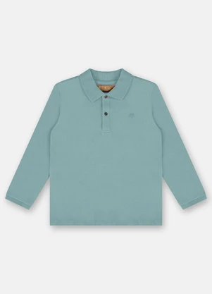 Up Baby - Camisa Polo para Menino Azul - UP BABY