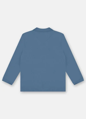 Up Baby - Camisa Polo para Menino Azul - UP BABY
