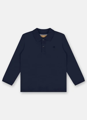 Up Baby - Camisa Polo para Menino Azul - UP BABY